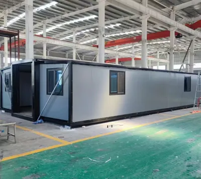 Estructura de acero fácil Instalar rápida Instalación prefabricable Casa de contenedor plegable expandible