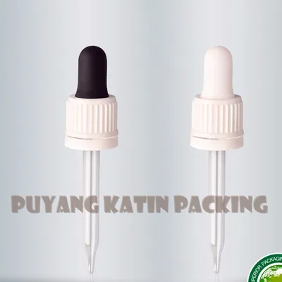 Capas negras/blancas 13/425 con goteros para embalaje farmacéutico