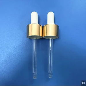 Tapa de aluminio electroquímico con cabezal de goma de silicona y gotero