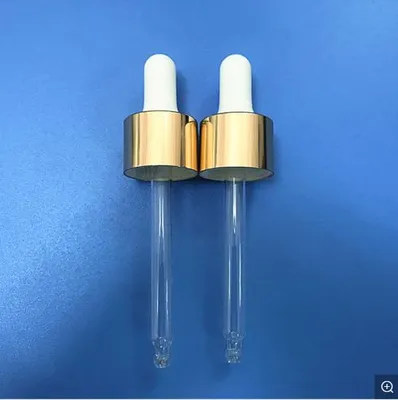 Tapa de aluminio electroquímico con cabezal de goma de silicona y gotero