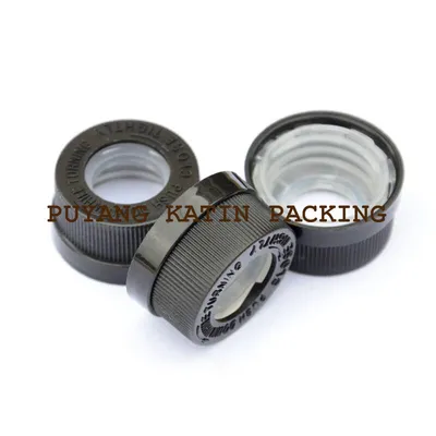 Tapa del anillo atornillada con bombilla y gotero de vidrio