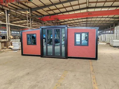 Venta caliente 20 pies de lujo prefabricado expandible contenedor casa de la casa