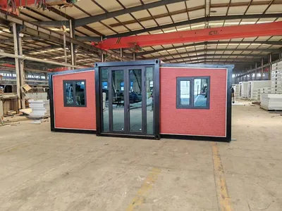 Venta caliente 20 pies de lujo prefabricado expandible contenedor casa de la casa