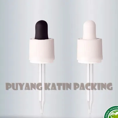 Pipeta de vidrio de gotero de vidrio de 7.20x43 mm con tapa atornillada y bombilla