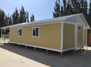 Casa de contenedores expandible prefabricado con cerca de cubierta y techo