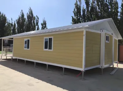 Casa de contenedores expandible prefabricado con cerca de cubierta y techo