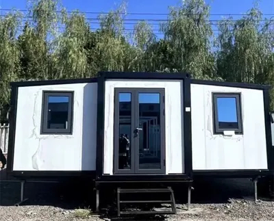 Instalar rápido Casa de recipiente desmontable prefabricado con pared de estructura de acero ligero