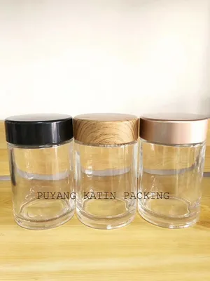 250g 350g 500g 700g botella de miel de vidrio moldeado transparente