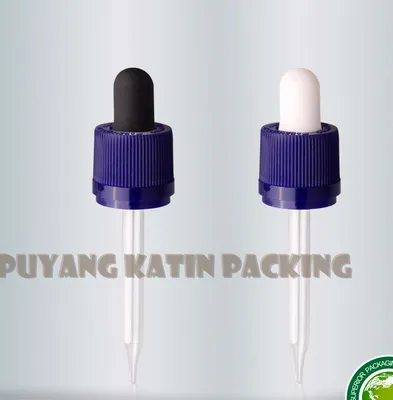 Golpero de vidrio con tapa de color y bulbo de color