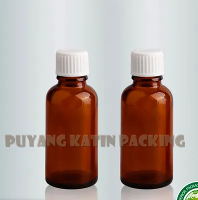 Mini botella de vidrio de cristalería con tapa de seguridad para cuentagotas