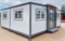 Instalar rápido Prefabrante modular portátil móvil contenedor plegable casa paquete plano de 2 dormitorios con baño