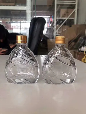 Botella de vidrio moldeada moldeada en forma para empacar champán