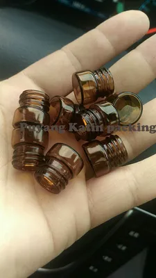 Vial de vidrio atornillado mini cubierta de vidrio