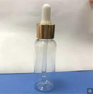 Tapa dorada de aluminio para cuentagotas de vidrio