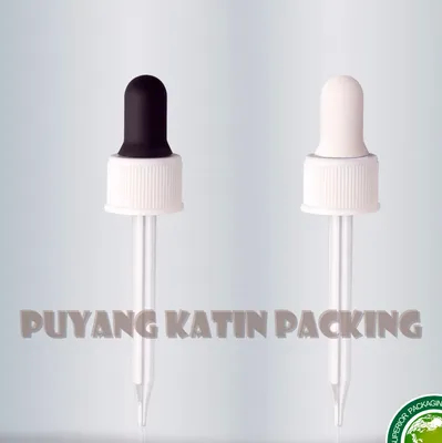 Impresión de pipetas de vidrio de calibración para paquete de aceite esencial