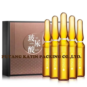 8 ml de amber/ ampolas transparentes para embalaje cosmético