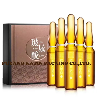 8 ml de amber/ ampolas transparentes para embalaje cosmético