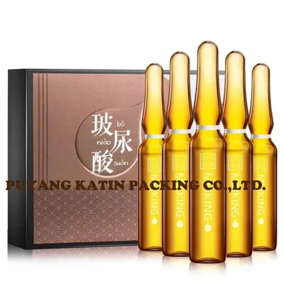 8 ml de amber/ ampolas transparentes para embalaje cosmético