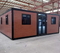 Casa de contenedor plegable expandible de techo plano 20 pies