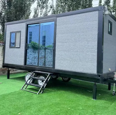 Casa de recipiente expandible de techo plano 40 pies