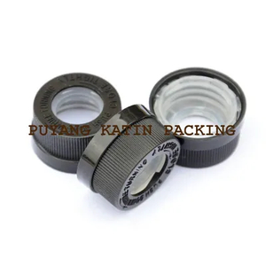 Serie de tapas atornilladas con goteros