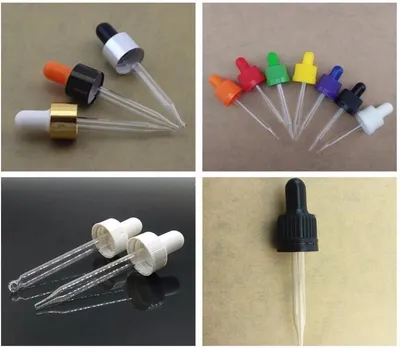 Pipeta de gotero de vidrio pipeta de aceite esencial Vial de botella