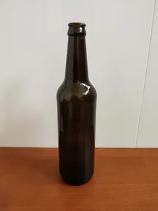 330 ml de 500 ml de botella de vidrio moldeado ámbar marrón para embalaje de cerveza