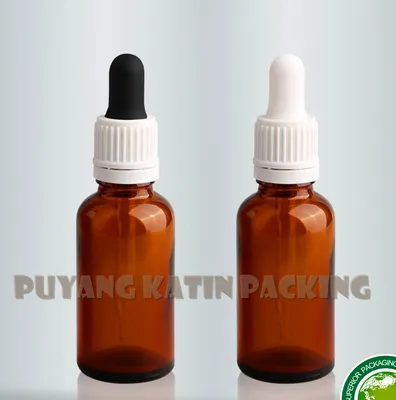 5 ml 10ml 20 ml de gotera de botella de vidrio transparente