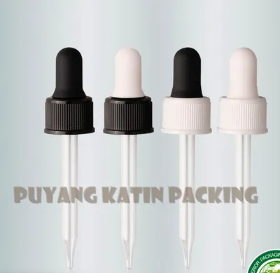 Pipetas de vidrio redondo doblado para embalaje cosmético