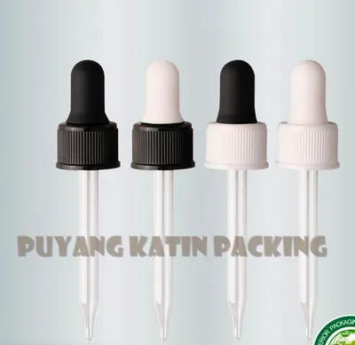 Pipetas de vidrio redondo doblado para embalaje cosmético