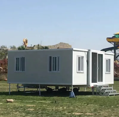 Casa de contenedores de 40 pies 3 dormitorios 2 baño prefabricado casa expandible plegable casa plegable