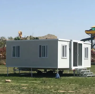 Casa de contenedores de 40 pies 3 dormitorios 2 baño prefabricado casa expandible plegable casa plegable
