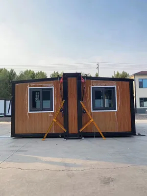 700 mm plegado prefabricado moderno moderno de bajo costo contenedor casa expansible casa de vida