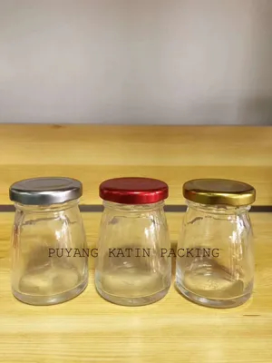 Botella de frasco de vidrio moldeado para empacar nido de pájaro de jarra de miel