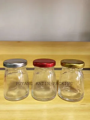 Botella de frasco de vidrio moldeado para empacar nido de pájaro de jarra de miel