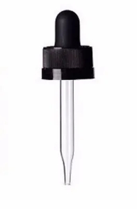 Golpero de pipeta de vidrio con tapa y bombilla para la botella de Boston