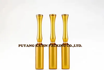 1 ml de ampolas de vidrio ámbar para embalaje farmacéutico