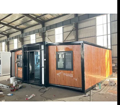 Casa de contenedor plegable expandible prefabricado Instalar rápida casa de contenedores modulares portátiles