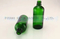 Vial de botella de vidrio verde de alta calidad con pipeta cuentagotas