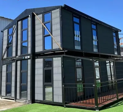 Casa de contenedor expandible de 2 pisos fácil de instalar rápido
