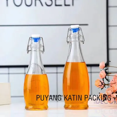 Serie de botella de jugo de jarra de vidrio de vidrio champán botella de leche