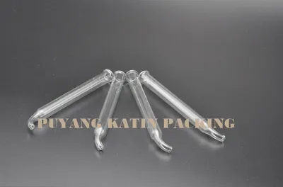 Pipeta de vidrio de vidrio de forma de vidrio ajustada de 7.25x60 mm con tapa y bombilla atornilladas