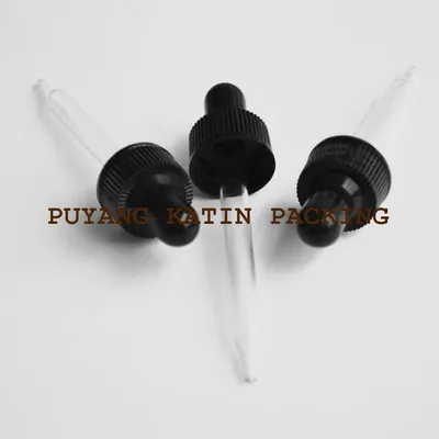 Golpero de vidrio con tapa y bombilla PP de botella DIN18