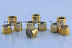 Tapa de aluminio dorado con cuentagotas