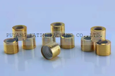 Tapa de aluminio dorado con cuentagotas