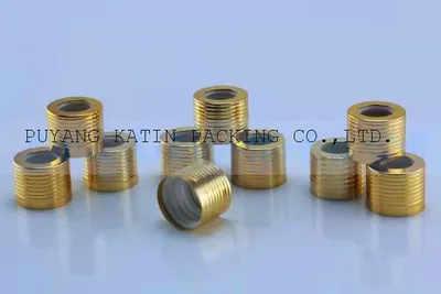 Tapa de aluminio dorado con cuentagotas