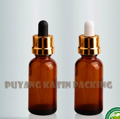 Clear/Amber/Green/Blue Boston Glass Vial con cuentagotas y bombilla