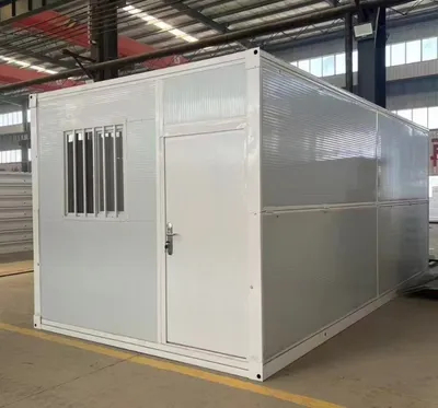 Campamento de oficina de contenedores de instalación rápida pliegada portátil prefabricada