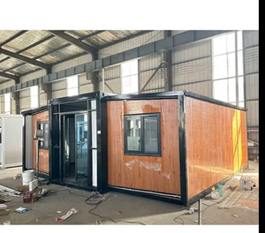 Casa de contenedor plegable modular prefabricado de lujo de 40 pies