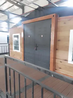 Casa de contenedor plegable móvil prefabricable con dormitorio y baño